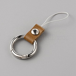 Anneaux de téléphone portable en cuir et en alliage de zinc&nbsp;AJEW-WH0307-53A
