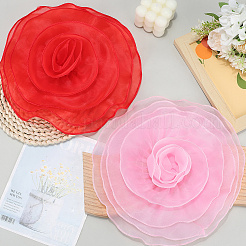 3D Blume Polyester mehrschichtiges Ornament Zubehör&nbsp;FIND-WH20008-43B