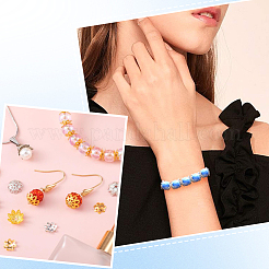 600 pièces 6 styles de capuchons de perles en fer&nbsp;IFIN-SP0001-43