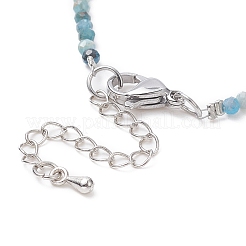 Armbänder mit runden Perlen aus natürlichem Apatit&nbsp;BJEW-JB09390-01