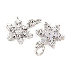 Pendentifs avec zircon cubiques à micro-pavés en laiton&nbsp;KK-B167-15P