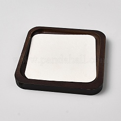Quadratische Schmuckteller aus Holz&nbsp;ODIS-WH0099-221A