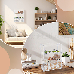 2-stöckige Acrylvitrinen für Kosmetikhalter&nbsp;ODIS-WH0078-71