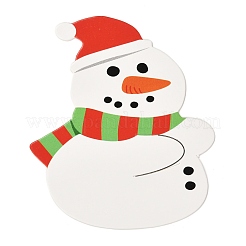 Weihnachtsthema Schneemann Form Papier Süßigkeiten Lutscher Karten&nbsp;CDIS-I003-01