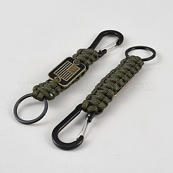 Karabiner für Kletterseile aus Polyesterkordel&nbsp;HJEW-WH0042-172A