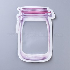 Sacchetti sigillati con cerniera a forma di barattolo di vetro riutilizzabili&nbsp;X-OPP-Z001-02-B