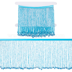 1 Yard Polyester-Spitzenband mit Glasperlenquaste&nbsp;OCOR-NB0002-13A