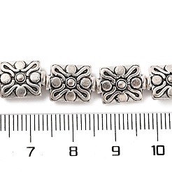 Rectangle de style tibétain perles en alliage brins&nbsp;X-TIBEB-O007-51-NR