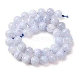 Naturali pizzo blu agata perline fili&nbsp;G-F222-30-10mm-01A