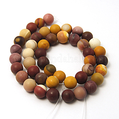 Perline Mookaite naturale fili&nbsp;G-I004-8mm-01