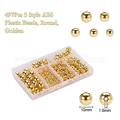 497 stücke 5 stil abs plastikperlen&nbsp;OACR-YW0001-10A