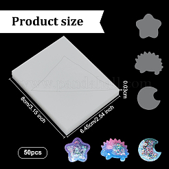 Rechteckiger dünner Plastikfilm&nbsp;LS-DIY-WH0259-56