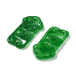 Colgantes grabados teñidos de jade blanco natural&nbsp;G-Q009-01