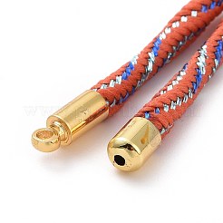 Bracelets argentés en corde de nylon&nbsp;MAK-C003-03G-07
