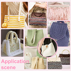 3 Stück Taschenboden aus Kunstleder&nbsp;DIY-WH0816-166B-G
