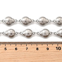 Colliers à maillons coccinelle en acier inoxydable 304 pour femmes et hommes&nbsp;NJEW-K249-21A-P