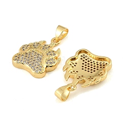 Pendenti in zirconi cubici trasparenti in micro pavè di ottone&nbsp;CU-CBA9175-16G