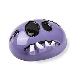 Cabeza de muñeca cosida cabujones decodificados de resina opaca de halloween&nbsp;RESI-R446-01J