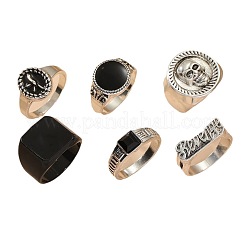 Manschettenringe/Fingerringe-Set aus Legierung mit Strass und Emaille&nbsp;FS-WG656F6-05