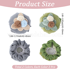 4 funda para pomo de puerta de algodón de 2 colores&nbsp;DIY-GF0011-48