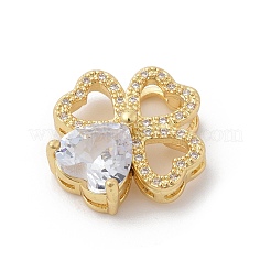 Pendentifs avec zircon cubiques à micro-pavés en laiton&nbsp;LS-ZIRC-I069-01G-01