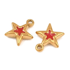 304 Edelstahl-Emaille-Anhänger&nbsp;STAS-G380-02G