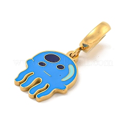 Ionenplattierung (IP) 304 Edelstahl Emaille europäischen baumeln Charms&nbsp;STAS-U005-33G-01