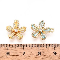 Ottone micro spianare pendenti zirconi&nbsp;KK-T078-31G