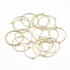 Orecchini a cerchio in ottone&nbsp;X-KK-T032-005G