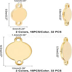 64 pieza de conectores de acero inoxidable 304 con revestimiento iónico (IP) de 4 estilos&nbsp;STAS-FH0001-48