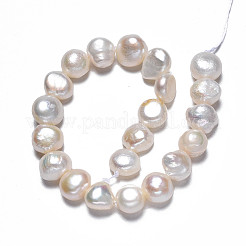 Brins de perles de culture d'eau douce naturelles&nbsp;X-PEAR-N014-08A