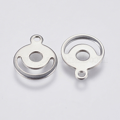 Breloques en acier inoxydable 201 résistantes au ternissement&nbsp;STAS-F139-007P