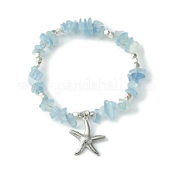 Set aus Stretch-Armbändern mit Perlen aus natürlichen gemischten Edelsteinsplittern&nbsp;BJEW-TA00361