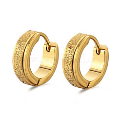 Boucles d'oreilles créoles tendance en acier inoxydable 201&nbsp;FS-WGC0DED-03