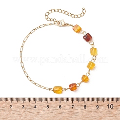 3 Stück Armband aus natürlichen Bernsteinperlen&nbsp;BJEW-JB13644