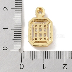 Gestell Messing micro ebnen Zirkonia Anhänger&nbsp;KK-A224-20G-03