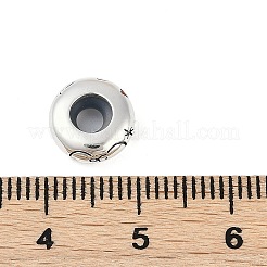 925 perline europee in argento sterling con zirconi cubici colorati&nbsp;STER-R005-01AS-10