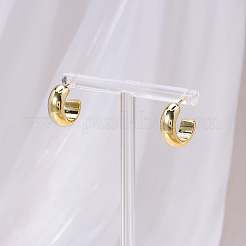 Elegante C-förmige Ohrstecker aus Messing&nbsp;CJ1383