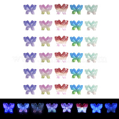 100 Stück 5 Farben leuchtende Harz-Cabochons&nbsp;MRMJ-TA0001-22