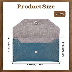 2 Stück Geldbörsen aus PU-Leder&nbsp;DIY-CL0001-14C