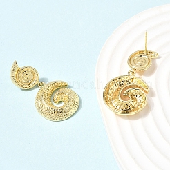 Boucles d'oreilles avec pendentif en laiton&nbsp;EJEW-D352-06G-05