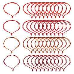 40 braccialetti in cordino di nylon regolabile in 4 colori&nbsp;BJEW-TA00672