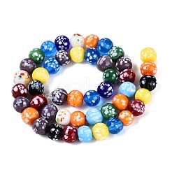 Hilos de abalorios de murano hechos a mano&nbsp;LAMP-N037-07B