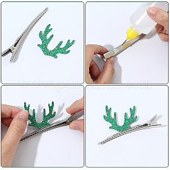 80 stücke 4 farben weihnachten thema imitation leder ornament zubehör für jungen mädchen&nbsp;DIY-GF0012-50