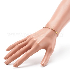 304 Edelstahl Emaille Gliederketten Armbänder&nbsp;BJEW-JB06336