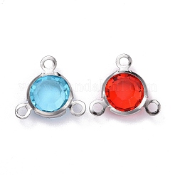 40 Stück 10 Farben Glasanhänger&nbsp;GLAA-UN0001-03