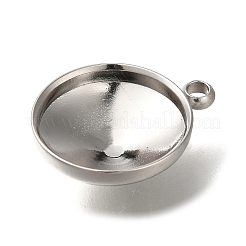 Cabochon-Fassungen für Anhänger aus Edelstahl 304&nbsp;X-STAS-I310-28P