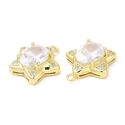 Pendentifs en laiton zircon cubique pavé&nbsp;KK-Z028-13G