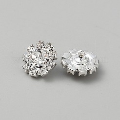 Messing Strass Schaft Knöpfe&nbsp;DIY-WH0320-76B-1