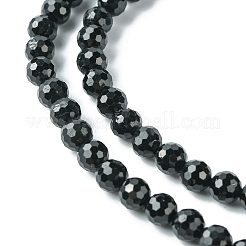 Naturali nera perle di tormalina fili&nbsp;G-F748-Y01-04